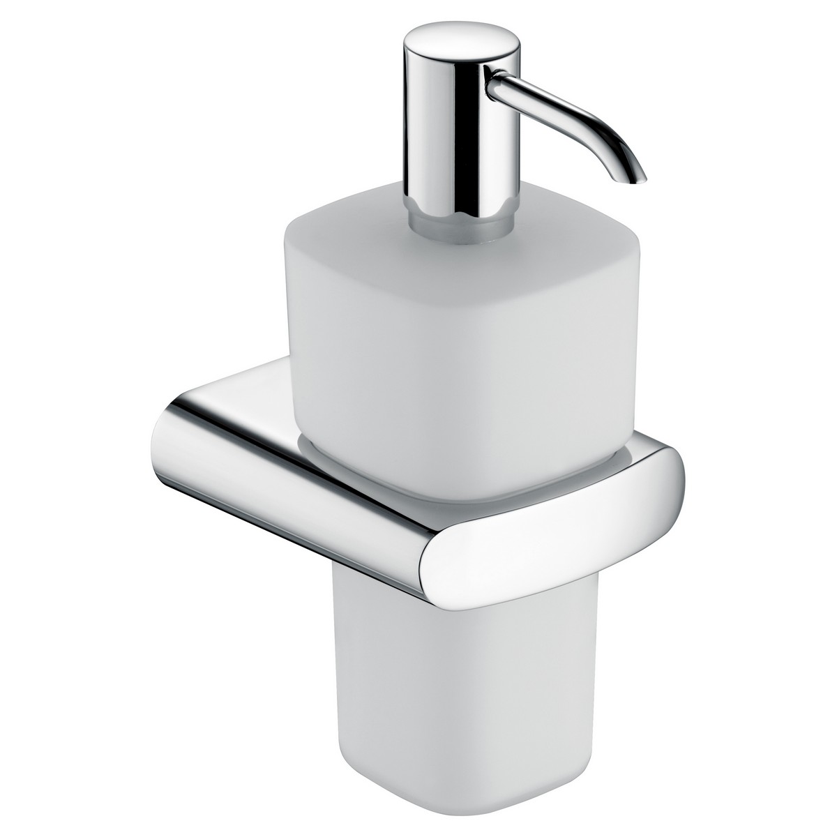 KEUCO 11654019000 ELEGANCE 3 3/8 INCH WALL MOUNTED SOAP DISPENSER IN POLISHED CHROME