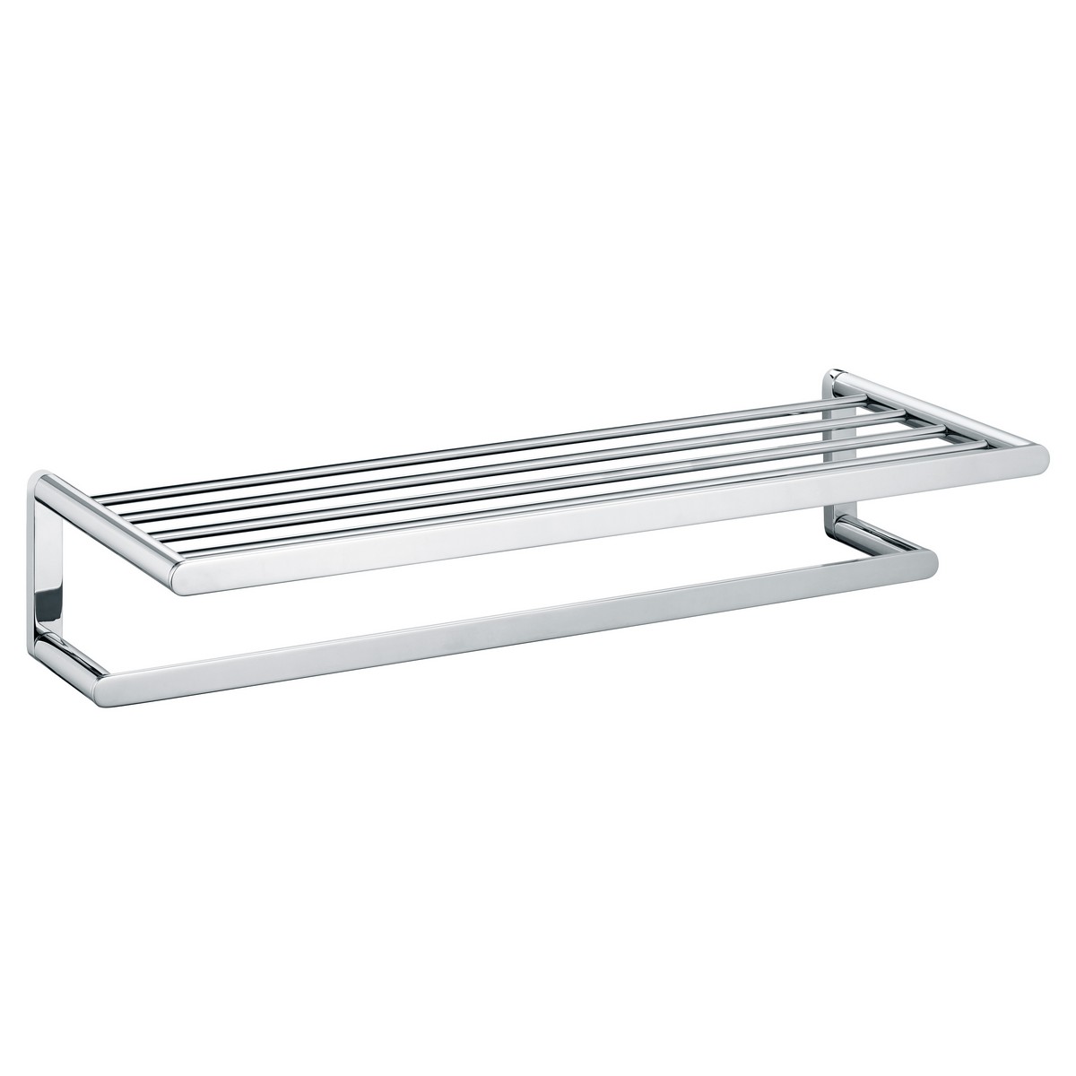 KEUCO 11675010000 ELEGANCE 24 3/8 INCH WALL MOUNTED TOWEL RACK IN POLISHED CHROME