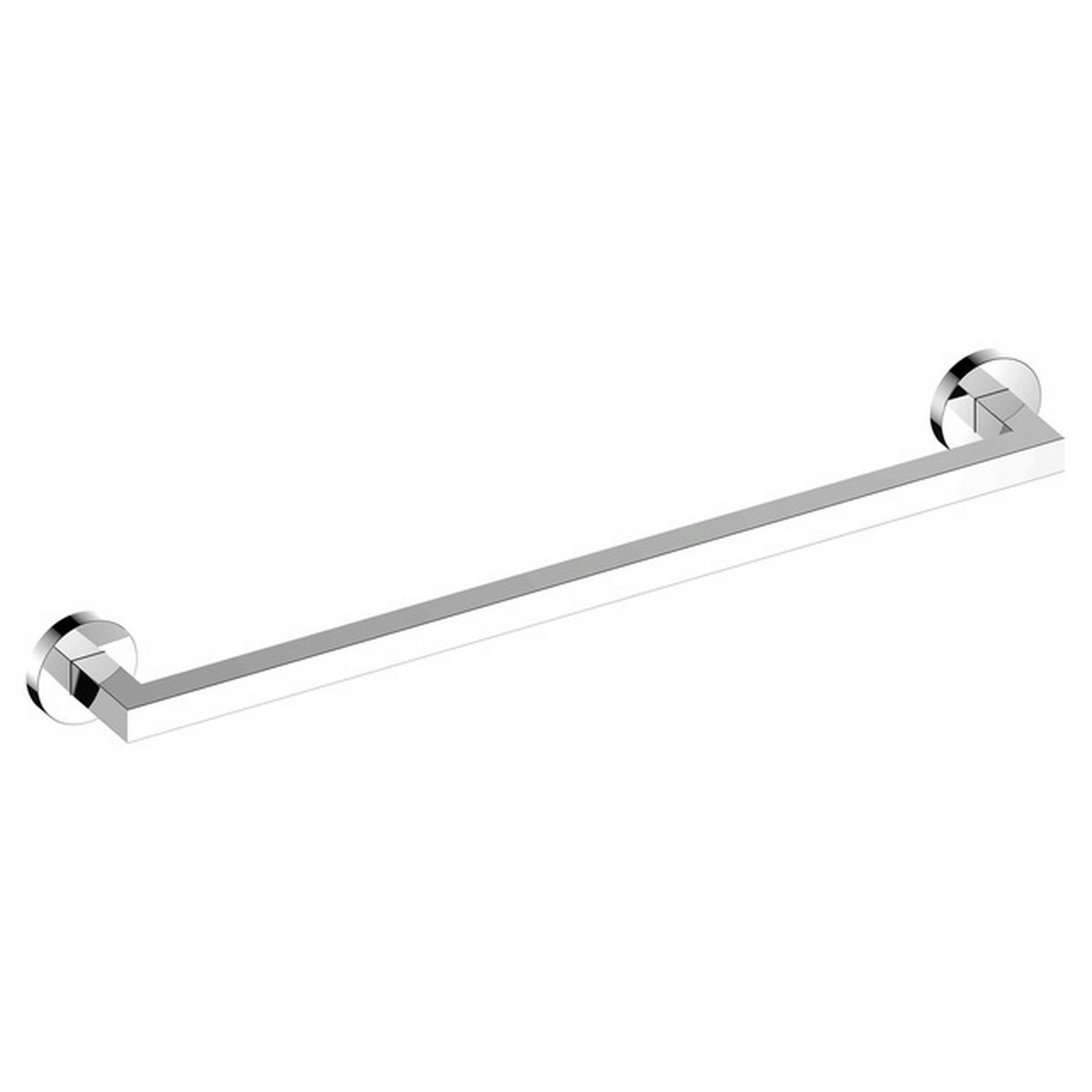 KEUCO 19001010600 EDITION 90 23 5/8 INCH WALL MOUNTED TOWEL RAIL IN POLISHED CHROME