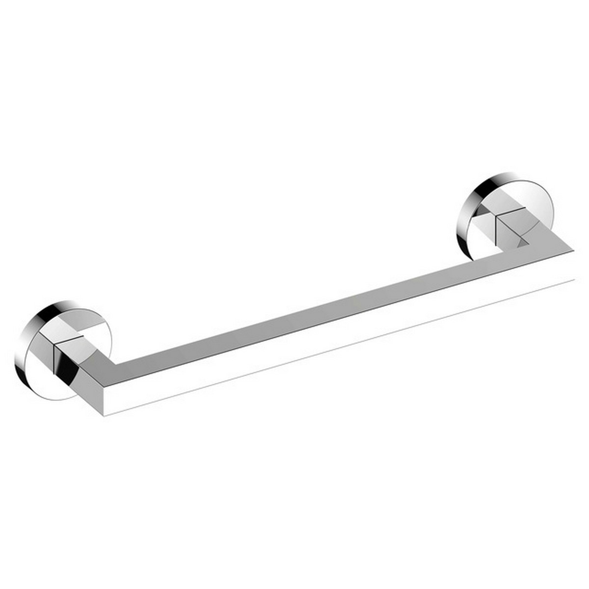 KEUCO 19007010000 EDITION 90 14 1/8 INCH WALL MOUNTED SUPPORT RAIL IN POLISHED CHROME