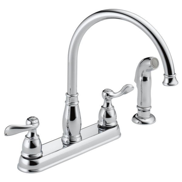 DELTA 21996LF WINDEMERE TWO HANDLE KITCHEN FAUCET