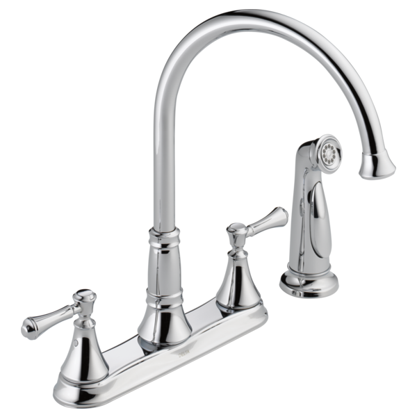 DELTA 2497LF CASSIDY TWO HANDLE KITCHEN FAUCET WITH SPRAY