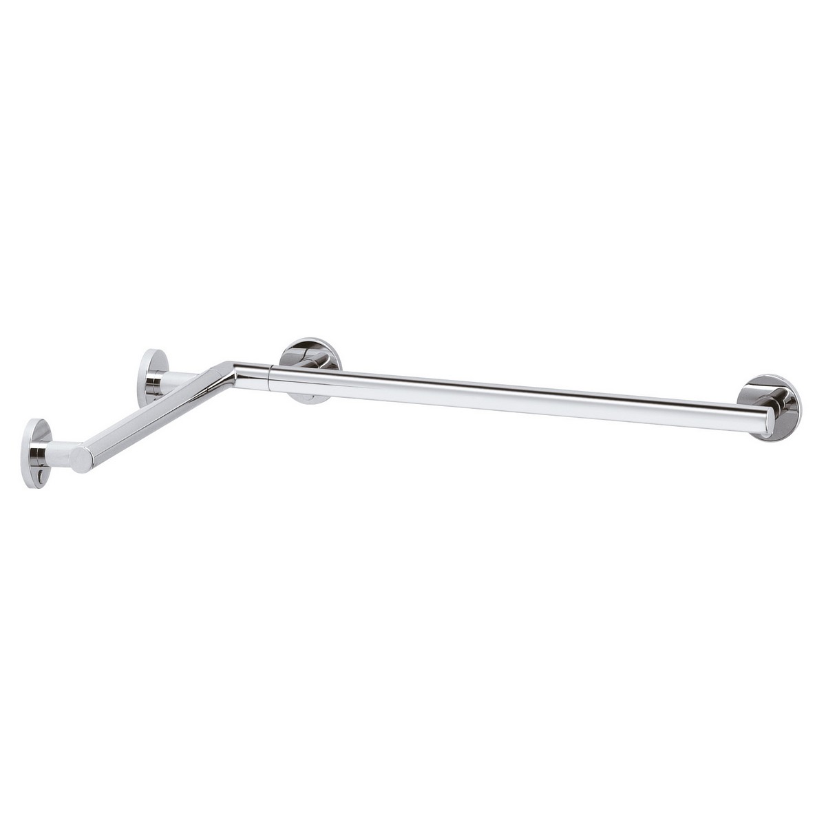 KEUCO 35911012424 PLAN CARE 24 X 24 INCH WALL MOUNTED CORNER GRAB BAR FOR SHOWER/TUB IN POLISHED CHROME