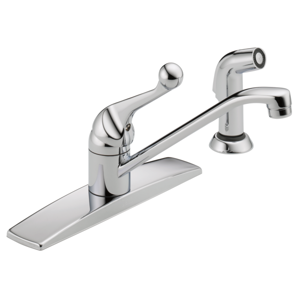 DELTA 400LF-WF SINGLE HANDLE KITCHEN FAUCET WITH SPRAY - CHROME