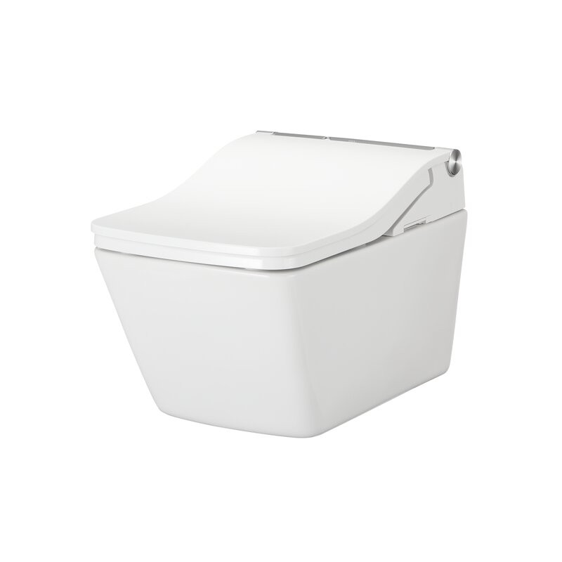 TOTO CWT4494549CMFGA#MS WASHLET 1.28 GPF DUAL-FLUSH WALL MOUNTED TOILET WITH SEAT - SILVER