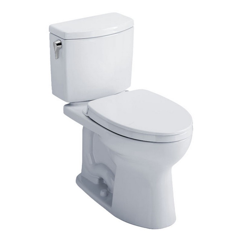 TOTO MS454124CUFG DRAKE 1 GPF FLOOR MOUNTED ELONGATED TWO-PIECE TOILET WITH SEAT