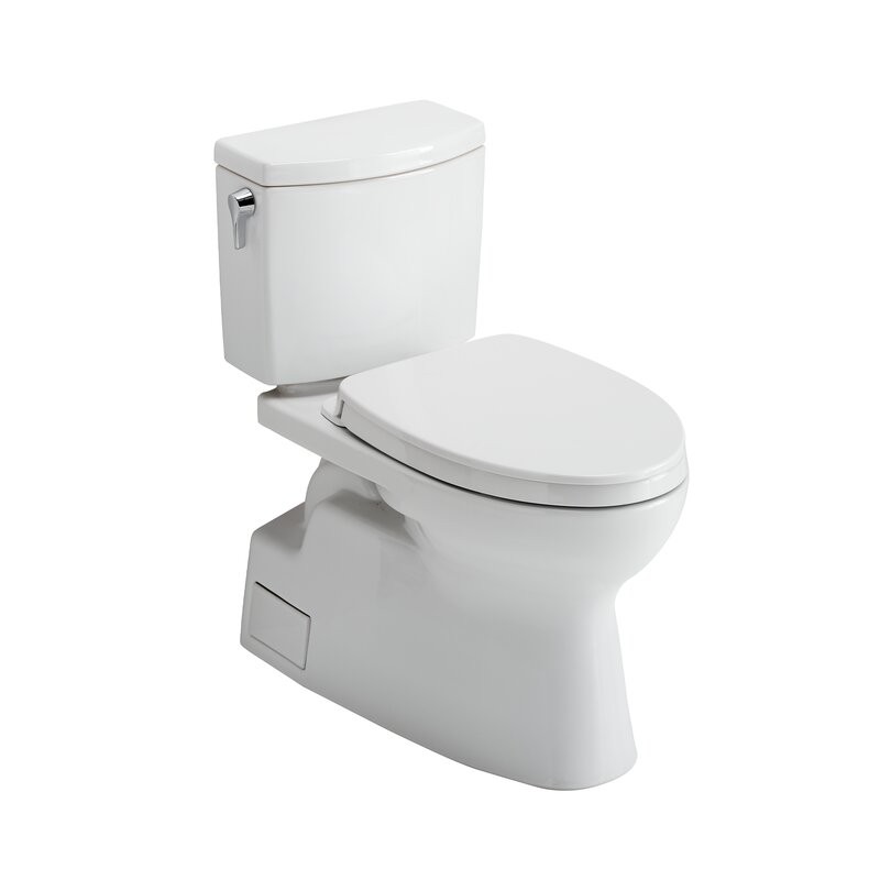 TOTO MS474124CUFG VESPIN II 1 GPF FLOOR MOUNTED ELONGATED TWO-PIECE TOILET WITH SEAT