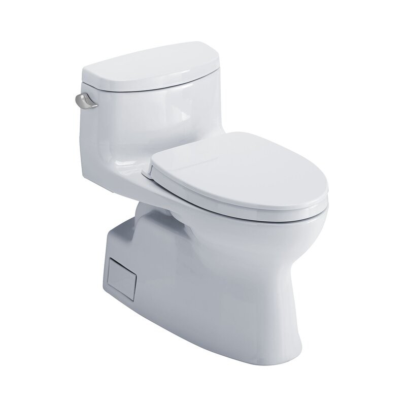 TOTO MS644124CEF#51 1.28 GPF FLOOR MOUNTED ELONGATED ONE-PIECE TOILET WITH SEAT - WHITE