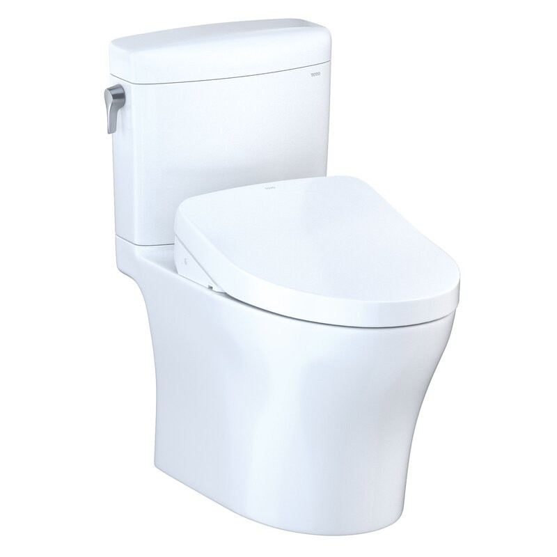 TOTO MW4363056CEMF#01 WASHLET FLOOR MOUNTED ELONGATED TWO-PIECE TOILET WITH SEAT