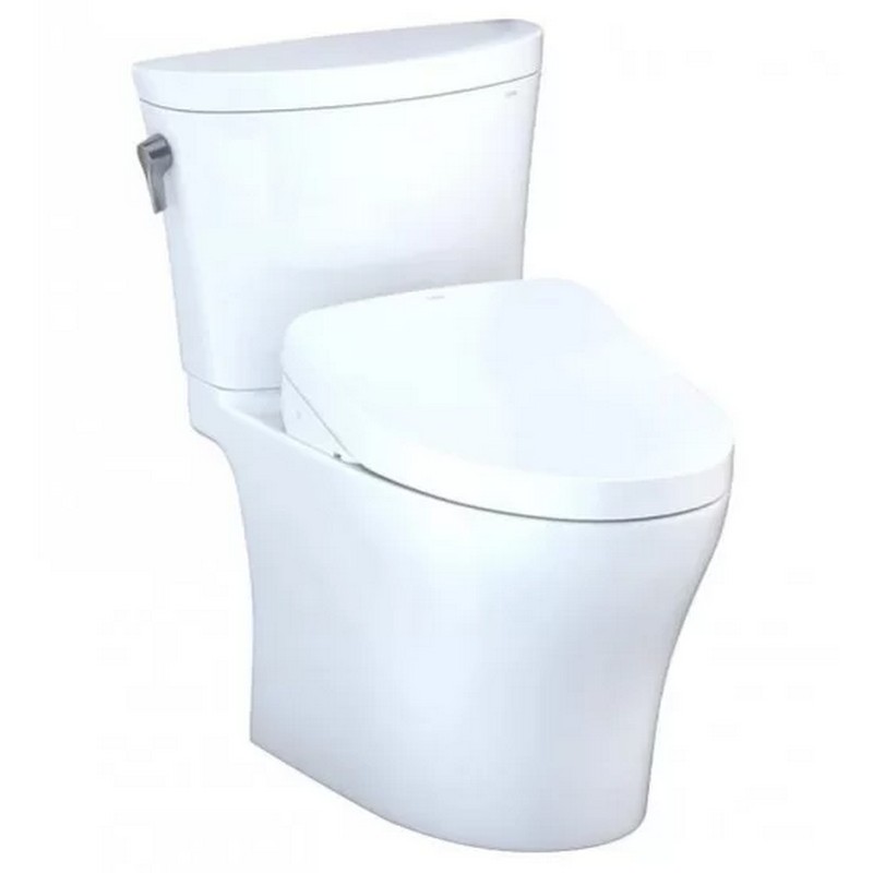 TOTO MW4483056CEMF#01 WASHLET 0.8 GPF FLOOR MOUNTED ELONGATED TWO-PIECE TOILET WITH SEAT