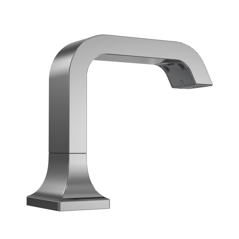 TOTO T21S53#CP GC SERIES 6 1/8 INCH 0.5 GPM DECK MOUNT SINGLE HOLE 20 SECOND CONTINUOUS FLOW TOUCHLESS BATHROOM FAUCET - CHROME