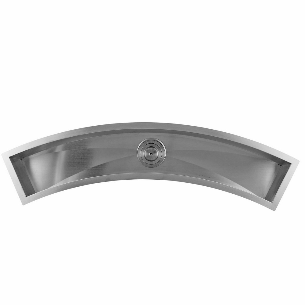DAX DAX-SQ-4512C 48 INCH STAINLESS STEEL BAR KITCHEN SINK IN BRUSHED STAINLESS STEEL