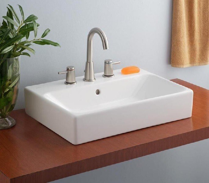 CHEVIOT 1234-WH-8 23-5/8 INCH NUO VESSEL SINK IN WHITE