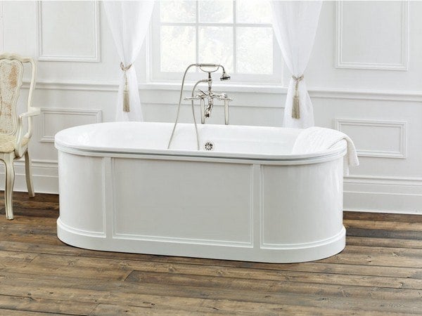 CHEVIOT 2141 70 INCH BUCKINGHAM CAST IRON BATHTUB IN WHITE