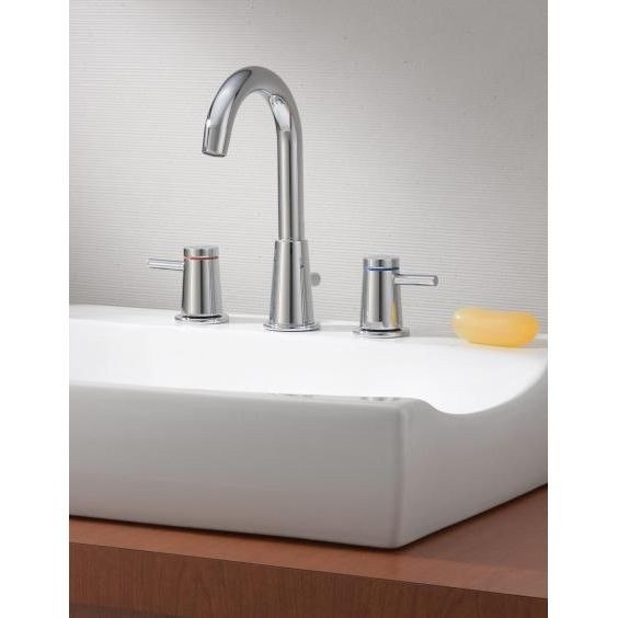 CHEVIOT 7788-CH CONTEMPORARY TWO HANDLE WIDESPREAD LAVATORY FAUCET IN CHROME FINISH