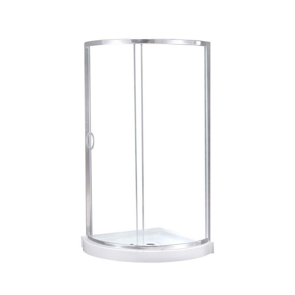 OVE DECORS 15SKC-B14311-001AC BREEZE 32 INCH SHOWER KIT WITH GLASS PANELS AND BASE