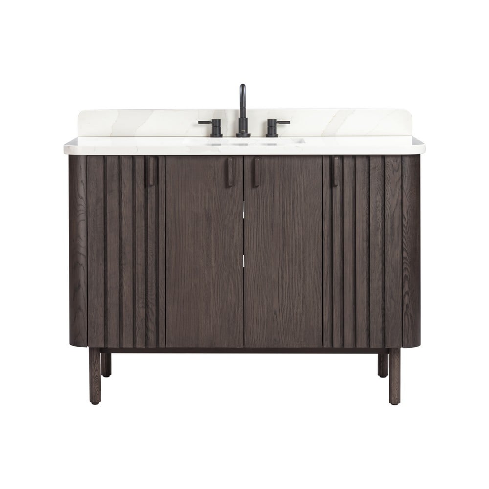 AVANITY BLAKELY-VS49 BLAKELY 49 INCH FREESTANDING SINGLE SINK BATHROOM VANITY WITH CALACATTA QUARTZ TOP