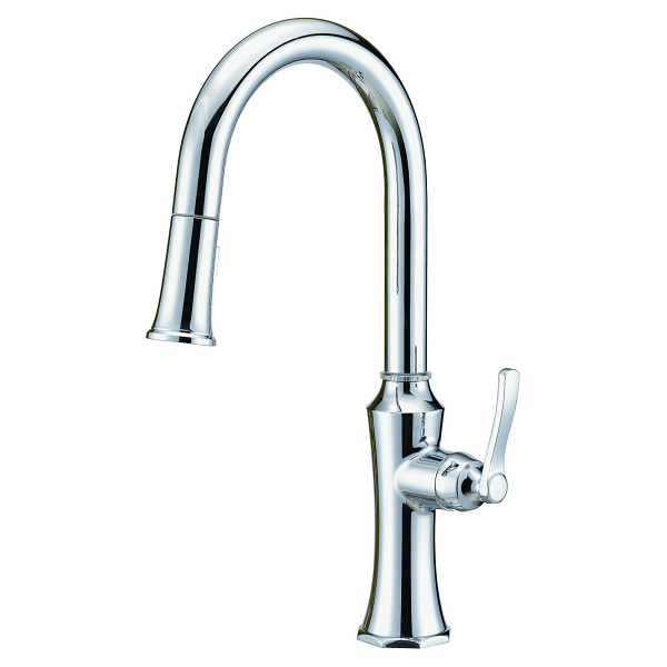 DANZE D454428 DRAPER SINGLE HANDLE KITCHEN PULL DOWN KITCHEN FAUCET WITH SNAPBACK AND DOCKFORCE, 1.75  GPM