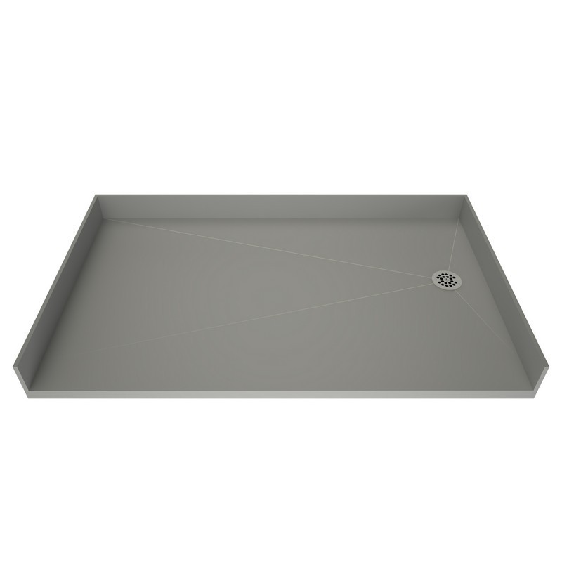 TILE REDI 3354RBF-PVC REDI FREE 33 D X 54 W INCH FULLY INTEGRATED BARRIER FREE SHOWER PAN WITH RIGHT PVC DRAIN