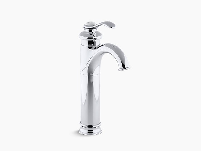 KOHLER K-12183 FAIRFAX SINGLE HOLE BATHROOM FAUCET - FREE METAL POP-UP DRAIN ASSEMBLY WITH PURCHASE