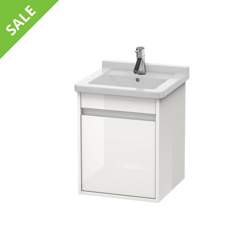 SALE! DURAVIT KT6662L2222 KETHO 17 3/8 INCH WALL-MOUNTED VANITY CABINET ONLY IN WHITE HIGH GLOSS