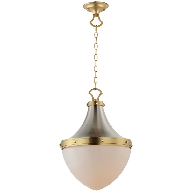 MAXIM LIGHTING 10386WTSNSBR CONRAD 15 INCH CEILING-MOUNTED INCANDESCENT PENDANT LIGHT