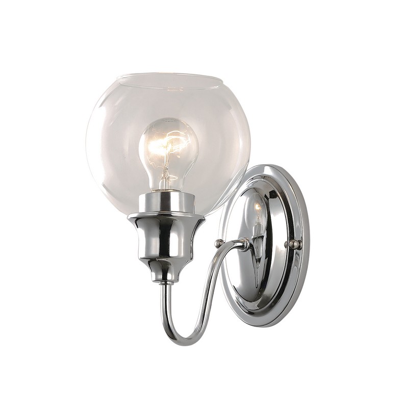 MAXIM LIGHTING 1111CLPC BALLORD 6 INCH WALL-MOUNTED INCANDESCENT WALL SCONCE LIGHT