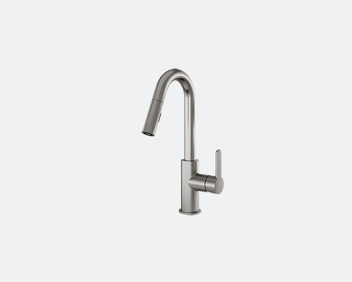 JULIEN 306214 APEX PULL-DOWN SPRAY KITCHEN FAUCET WITH SWIVEL SPOUT IN BRUSHED NICKEL
