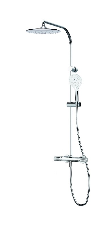 GRB 44435440 DRY THERMOSTATIC SHOWER COLUMN WITH HAND SHOWER - CHROME