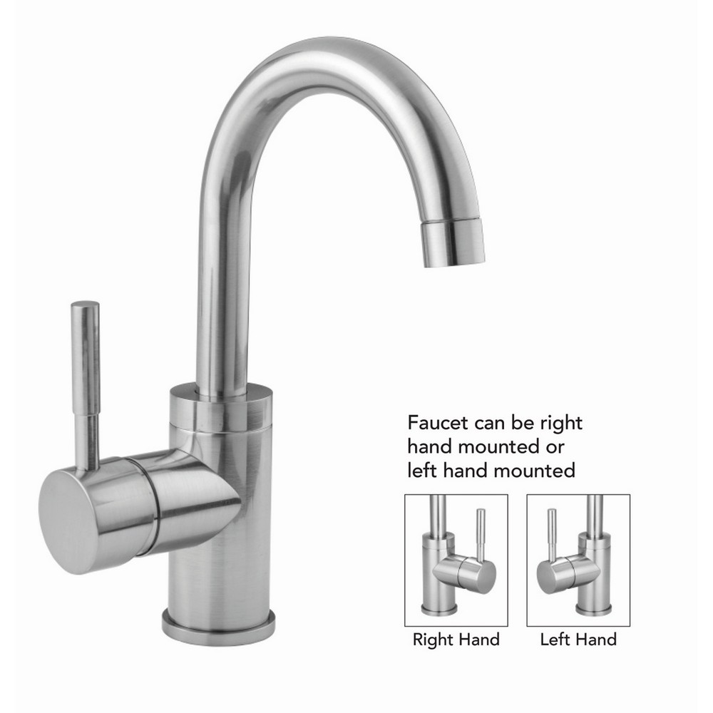 JACLO 6677-812 UPTOWN CONTEMPO 10 1/4 INCH DECK MOUNTED BRASS SINGLE HOLE BATHROOM FAUCET