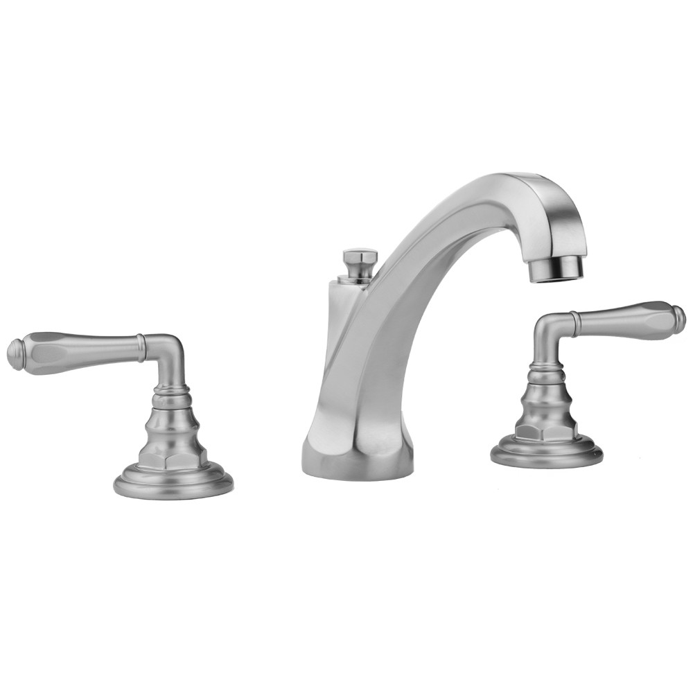 JACLO 6872 WESTFIELD 5 7/8 INCH DECK MOUNTED BRASS WIDESPREAD BATHROOM FAUCET WITH POP-UP DRAIN
