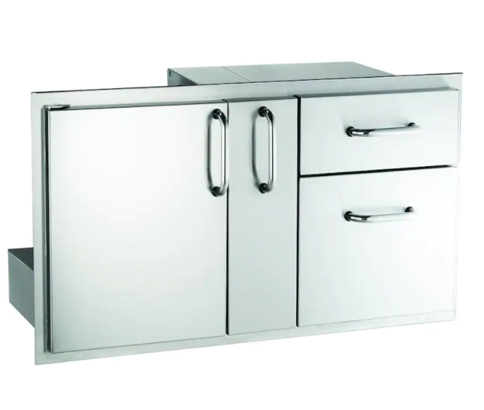 AOG 18-36-SSDD 36 Inch Access Door With Platter Storage And Double Drawer