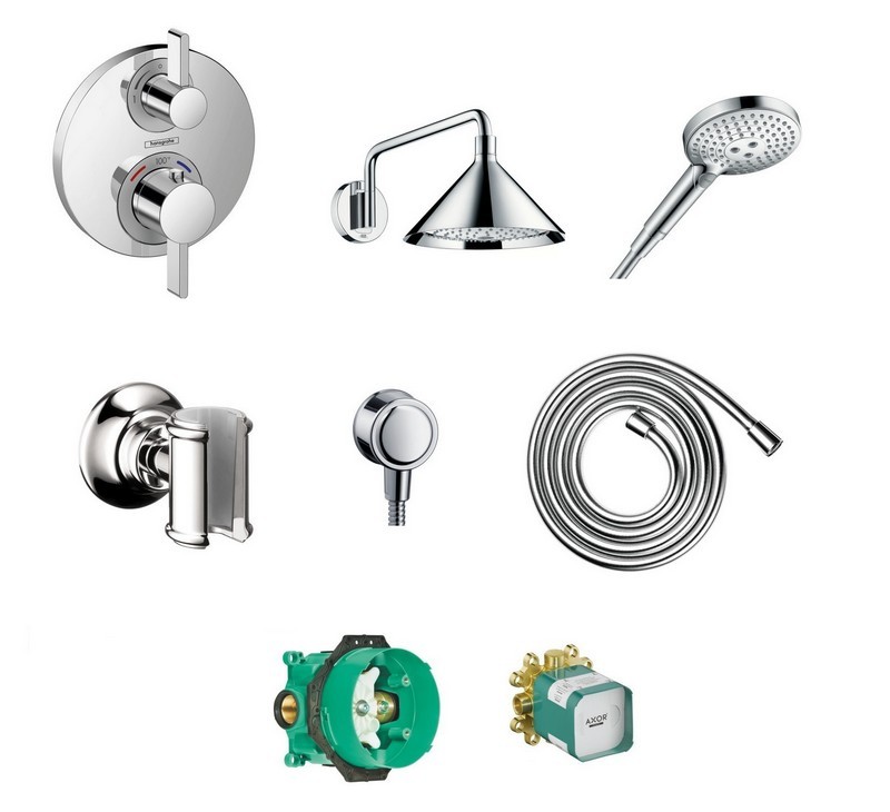 HANSGROHE AXOR MONTREUX COMBO PACK SHOWER SYSTEM