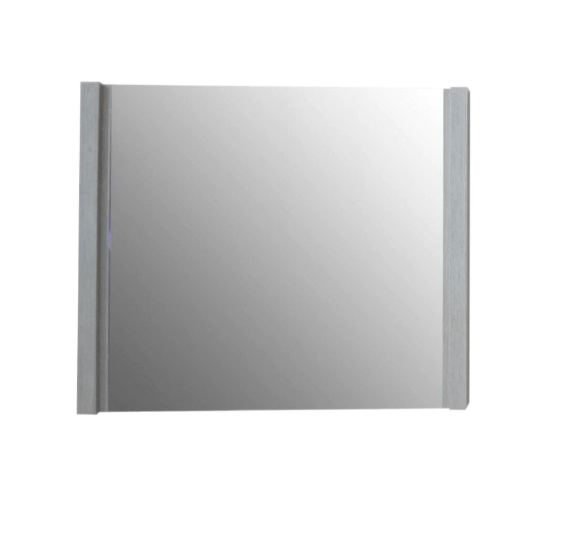 BellaTerra Home 502001B-MIR-36 36 Inch Wood Frame Mirror in Wenge