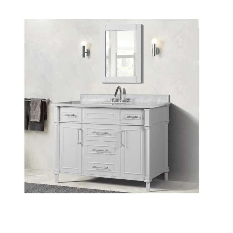 BELLATERRA HOME 800632-48S 48 INCH SINGLE VANITY WITH MARBLE TOP