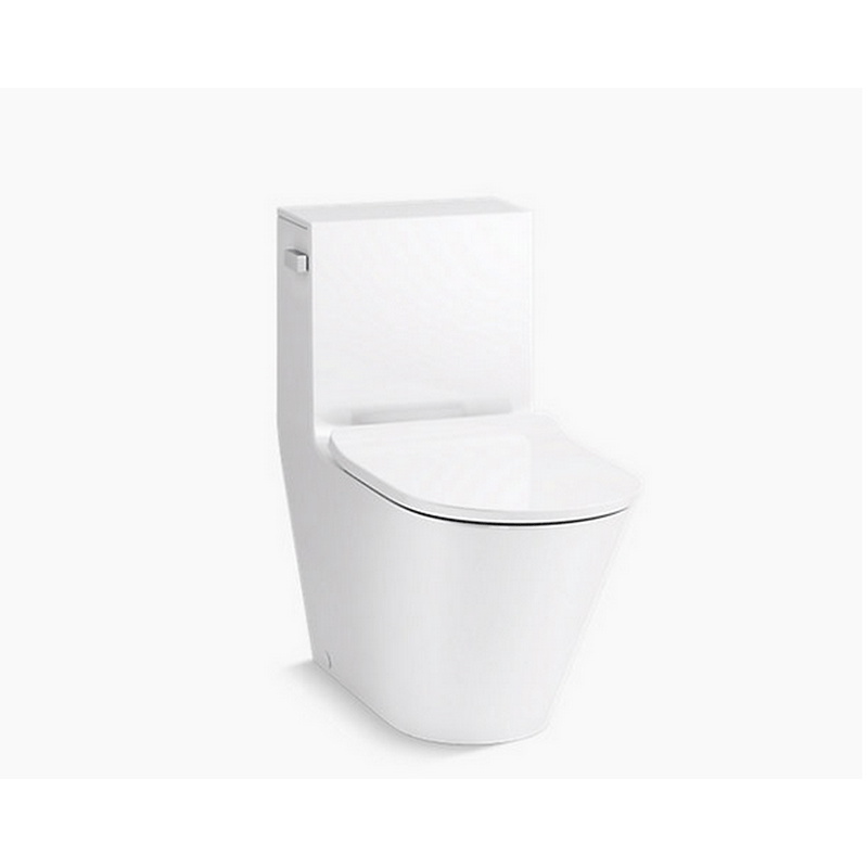 KOHLER K-22378 BRAZN ONE-PIECE COMPACT ELONGATED DUAL-FLUSH TOILET WITH SKIRTED TRAPWAY