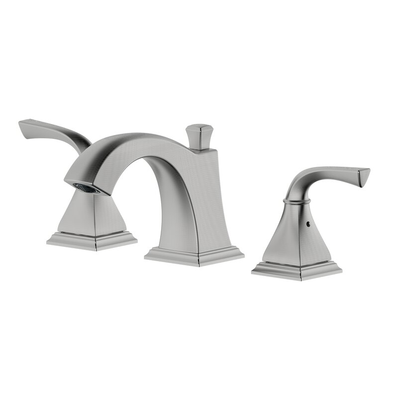 BellaTerra S8228-8-WO Kaden Double Handle Widespread Bathroom Faucet with Drain Assembly WITHOUT Overflow