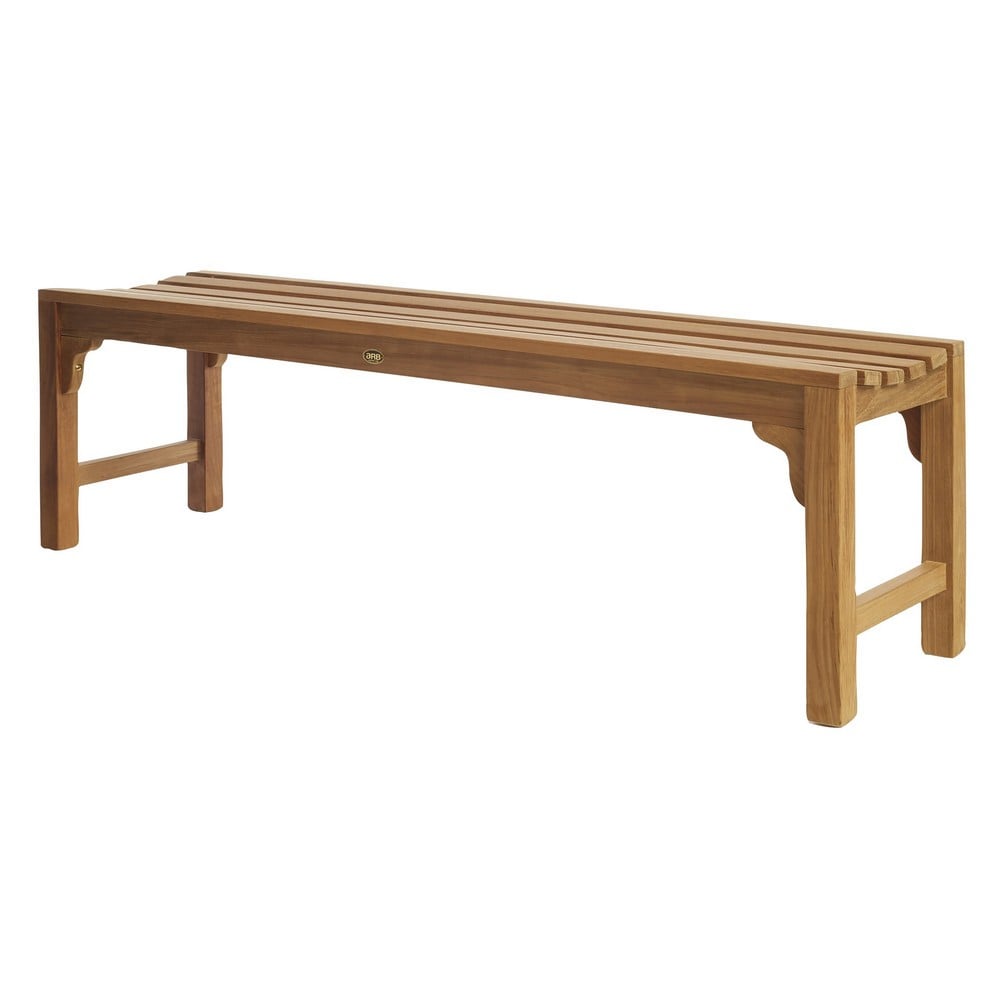 ARB TEAK BEN340 59 INCH TEAK WOOD CURVED SHOWER BENCH