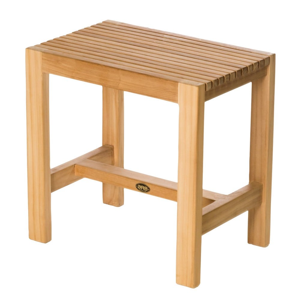 ARB TEAK BEN531 FIJI 17 3/4 INCH TEAK WOOD SHOWER BENCH