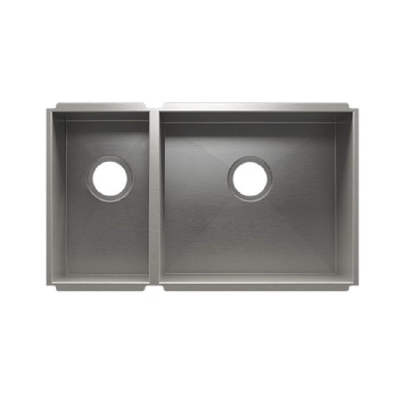 JULIEN 003648 URBANEDGE 29 1/2 * 17 1/2 * 10 UNDERMOUNT DOUBLE BOWL STAINLESS STEEL KITCHEN SINK