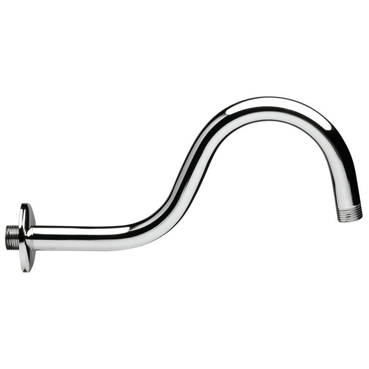 REMER 342SUS SHOWER ARMS UNIQUE PLATED BRASS SHOWER ARM WITH WALL FLANGE
