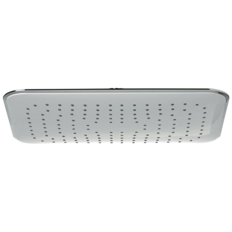 REMER 356RE WATER THERAPY RECTANGULAR SHOWER HEAD IN WHITE AND CHROME WITH JETS