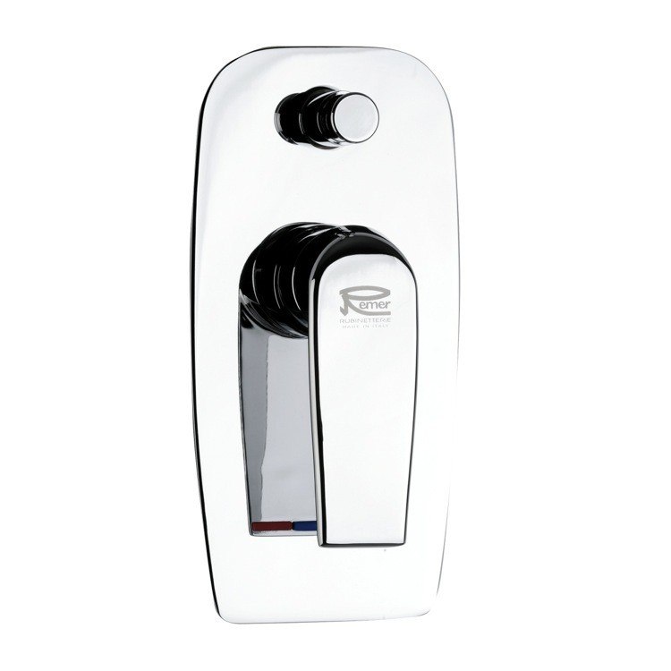 REMER A09US ATMOS BUILT-IN SINGLE LEVER TUB AND SHOWER MIXER WITH PRESSURE BALANCE IN CHROME