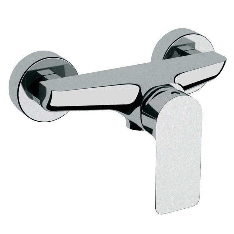 REMER I33US INFINITY WALL-MOUNTED SHOWER MIXER WITH FRONTAL LEVER IN CHROME