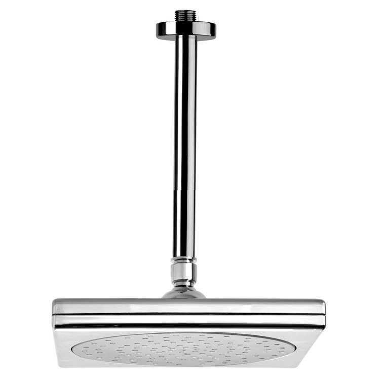 REMER 347N-356S ENZO ROUND CEILING MOUNTED SHOWER HEAD WITH ARM IN CHROME
