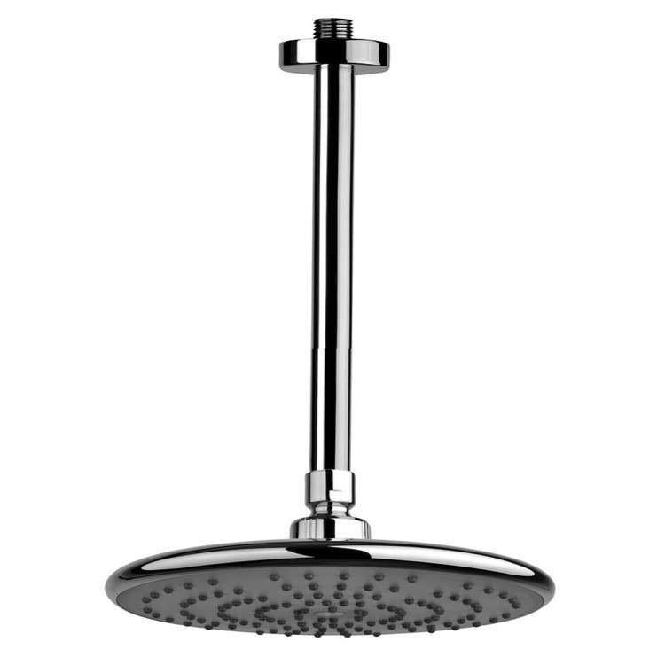 REMER 347N-A061072 ENZO CHROME AND ROUND CEILING MOUNTED SHOWER HEAD WITH ARM
