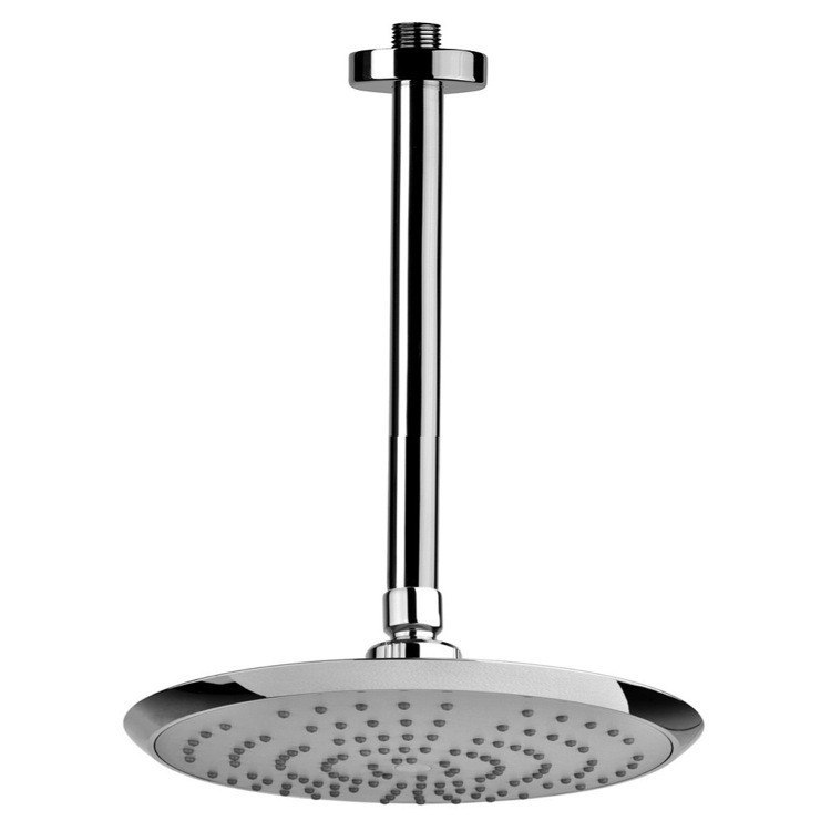 REMER 347N-A071072 ENZO CHROME AND ROUND CEILING MOUNTED SHOWER HEAD WITH ARM