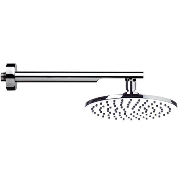 REMER 359MM20-348N WATER THERAPY ROUND CHROME RAIN SHOWER HEAD WITH ARM