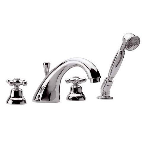 REMER LI06US LIBERTY FOUR PIECE BATHTUB SET WITH PULL-OUT SHOWER IN CHROME