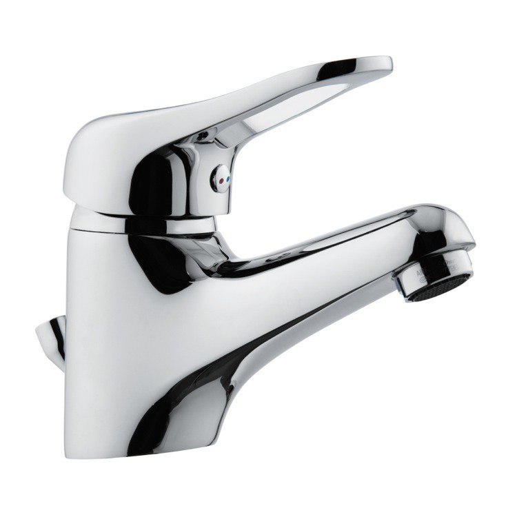 REMER K10P KISS CHROME SINGLE-LEVER BATHROOM FAUCET WITH POP-UP WASTE